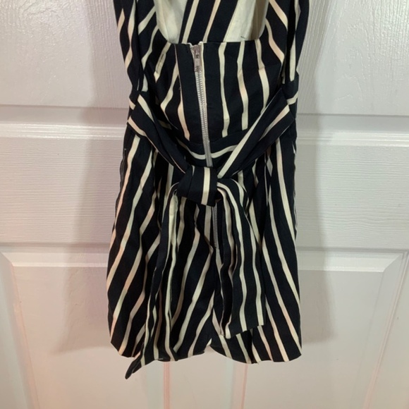 Anthropologie Judith March Romper Embroidered Halter Floral Stripe Size Small - Picture 8 of 10